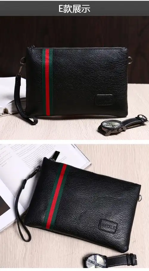 男士手包休闲大容量夹包软皮商务压花钱包精神小伙社会包男包夹包