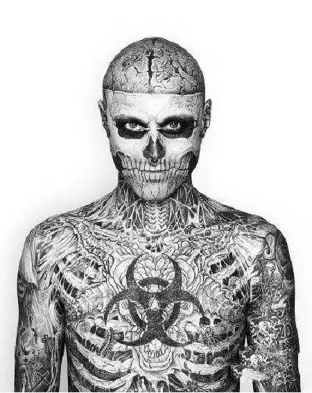 黑暗风格僵尸纹身