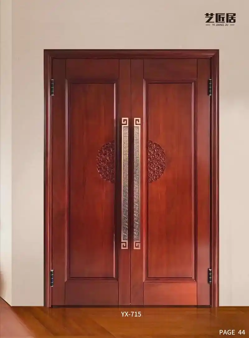 原木对开大门 子母门2023新款图集#别墅大门 #实木对开大 - 抖音