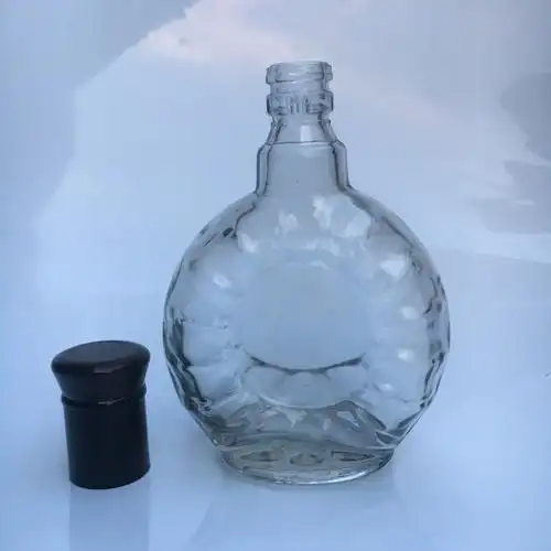 酒瓶125ml小酒瓶x0酒瓶药酒瓶白酒瓶2两装酒瓶透明空瓶子