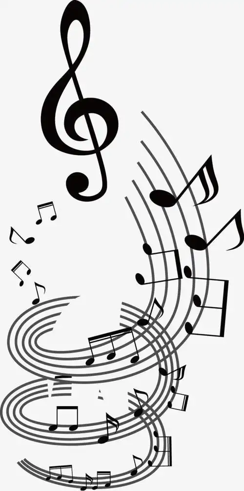 快乐的旋律简笔画