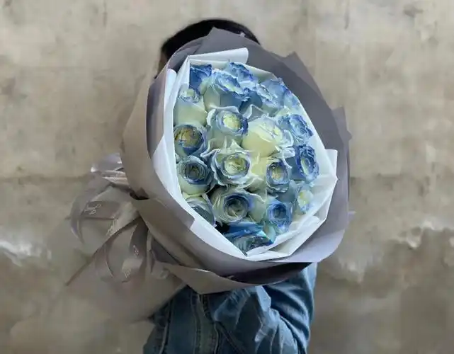 密西根碎冰蓝 玫瑰密西根yyds 客订款式"晕红的脸颊是黄昏的悸动