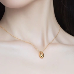 老庙黄金21yjb0003水滴足金项链42cm29g