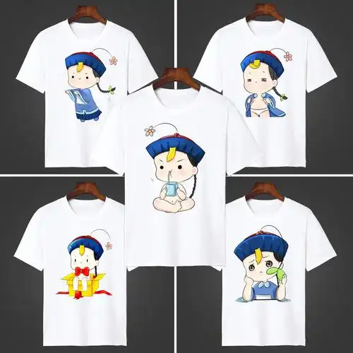 僵小鱼捡到一只小僵尸t恤男女生情侣装萌萌哒卡通二次元短袖衣服