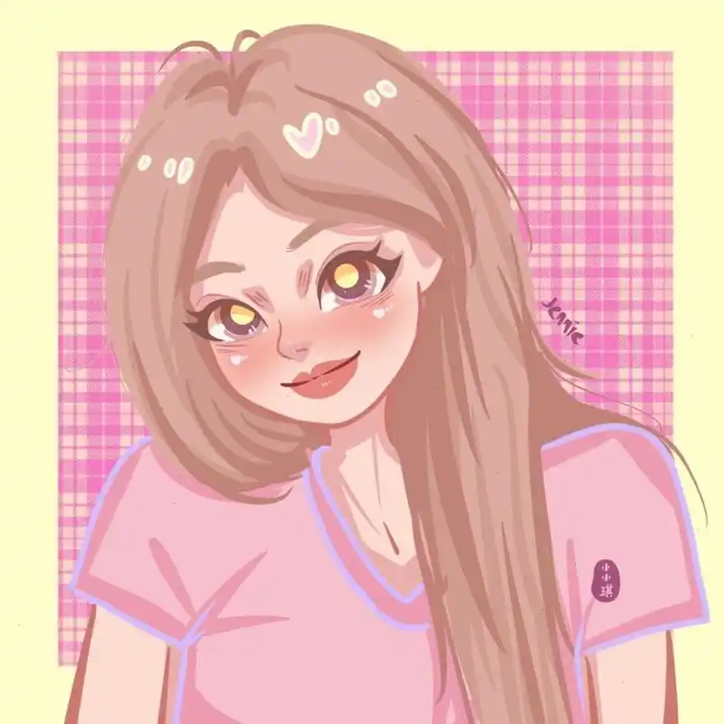 jennie手绘头像|无偿手绘 #jennie# #头像分享# #卡通头像# #手绘头像