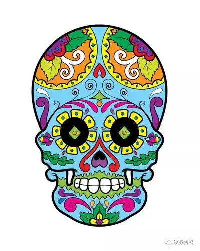 并不恐怖的彩色骷髅头