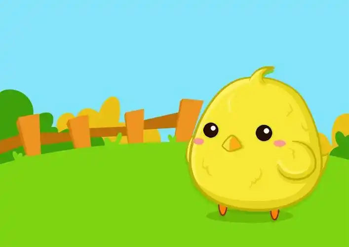 文倚幼儿园托班绘画《小小鸡》老师闫巧仙