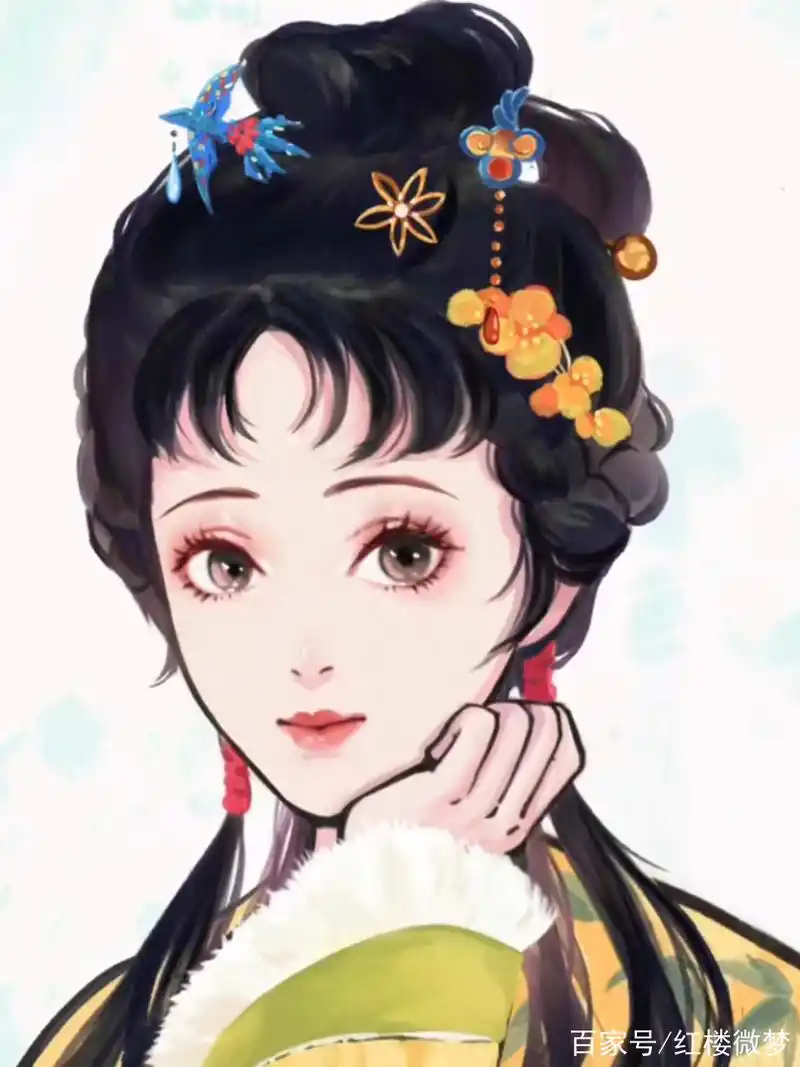 红楼梦,5个可爱的林黛玉手绘,你喜欢哪个?