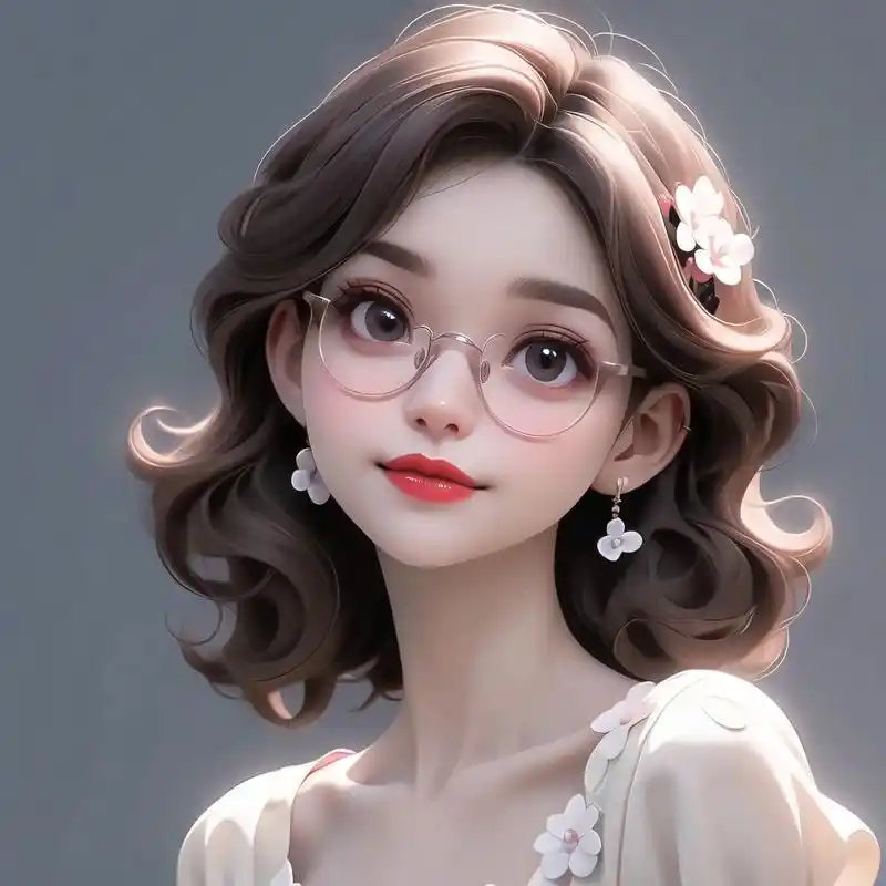 女生头像95戴眼镜的气质美女7815.