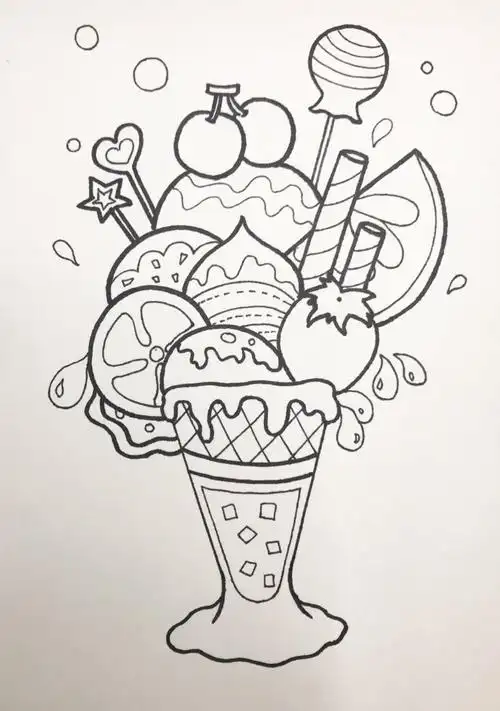 迎旭美术《美味的冰激凌》