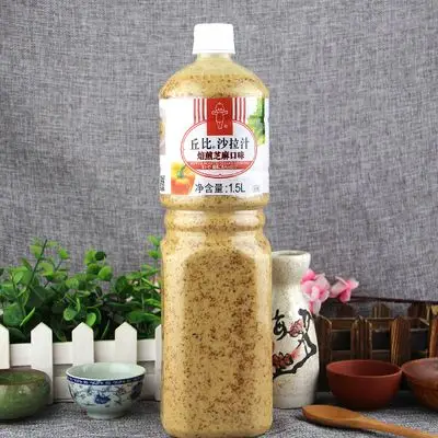 丘比沙拉汁焙煎芝麻口味1.5l蔬菜水果沙拉酱火锅蘸料日式大拌菜汁