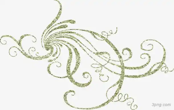 卡通手绘曲线花纹装饰