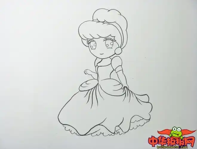 如何画简笔画灰姑娘