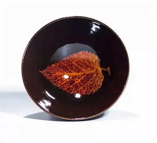 一叶一菩提:木叶盏的禅意之美_盏底_瓷器_千年