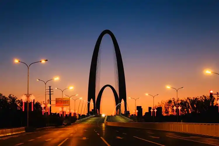 北京首钢大桥(世界最宽的钢铁大桥)