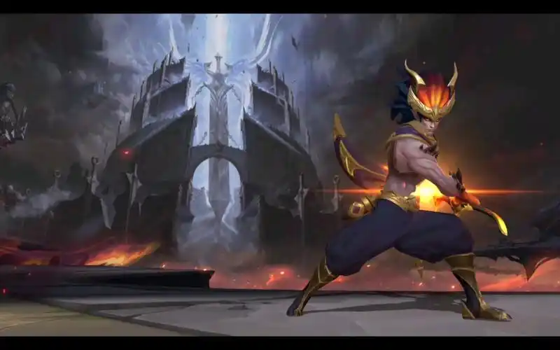 「皮肤」黑夜使者 亚索 高特效高画质,皮肤演示