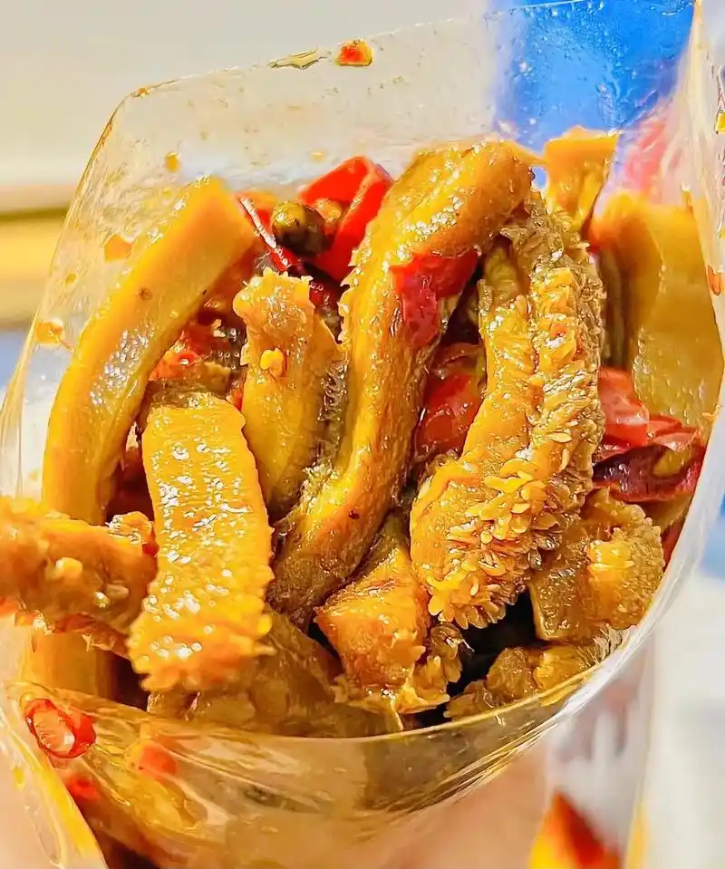 牛肚来了,可以直接吃的,加热更香.这个麻辣牛肚一打开包装就是 - 抖音