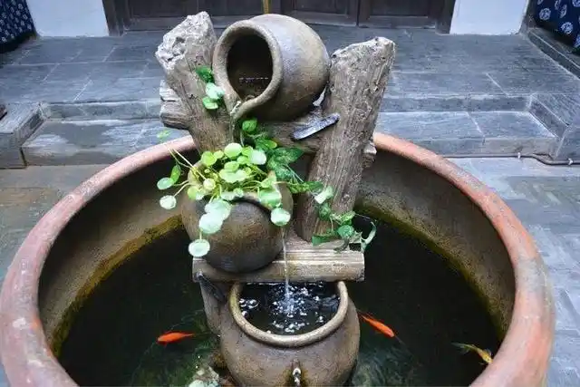 还记得老家院子的那口水缸吗家中院子最该摆放的就是它了