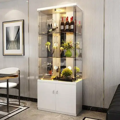 酒柜靠墙客厅酒柜现代简约客厅玻璃酒柜落地柜餐边柜家用餐边柜柜