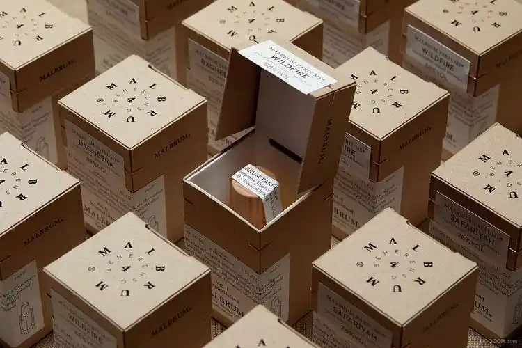 malbrum香水原生卡纸包装盒设计 [9p]