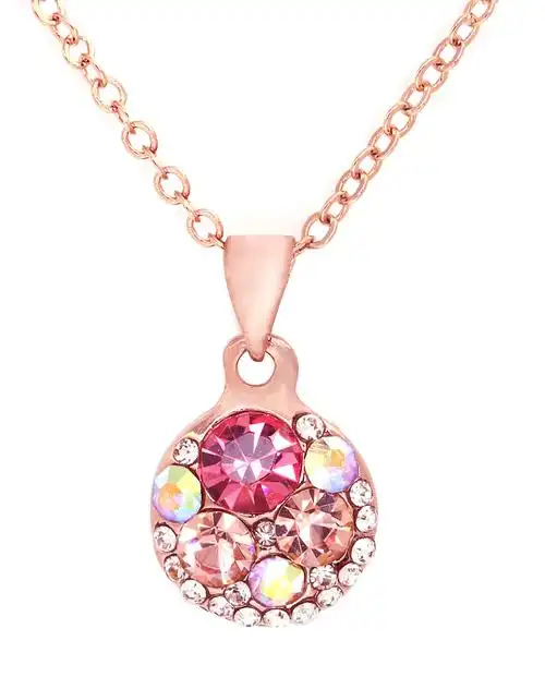 cling cling金铜色彩钻项链