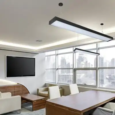 led吊线办公灯长条日光灯教室灯现代简约创意办公室商场超市灯