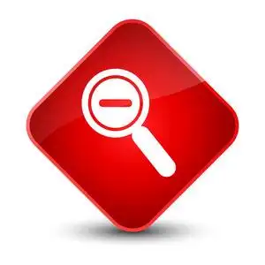 缩小图标优雅红色菱形按钮图片