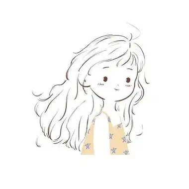 女生黑白简笔画头像(优选32张)