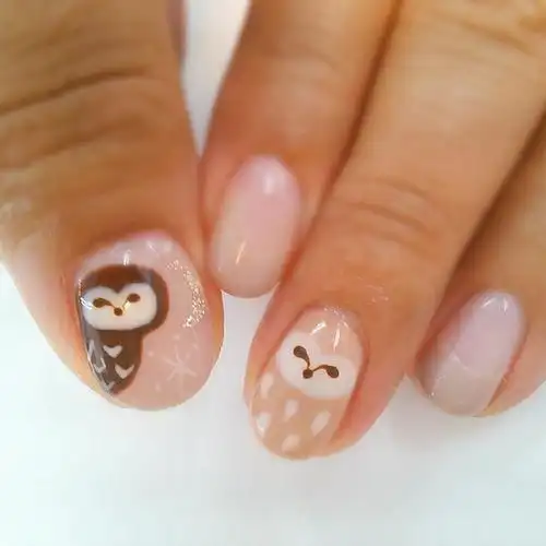 小动物类型的美甲!萌萌哒!