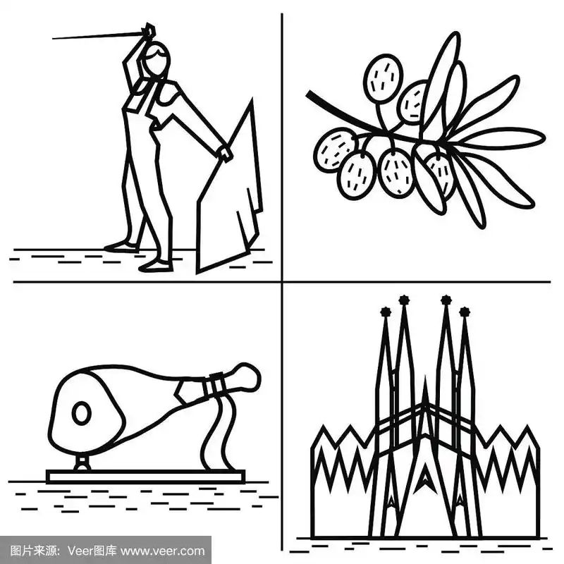 橄榄,烤面包,火腿,圣格拉达.西班牙文化