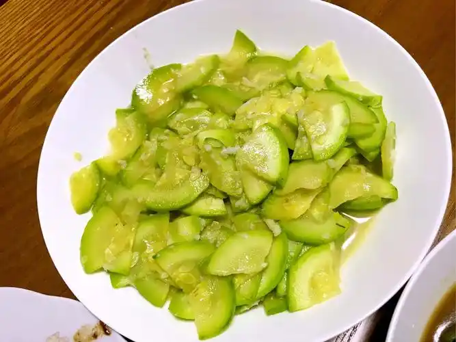 美食系列三蒜炒葫芦瓜