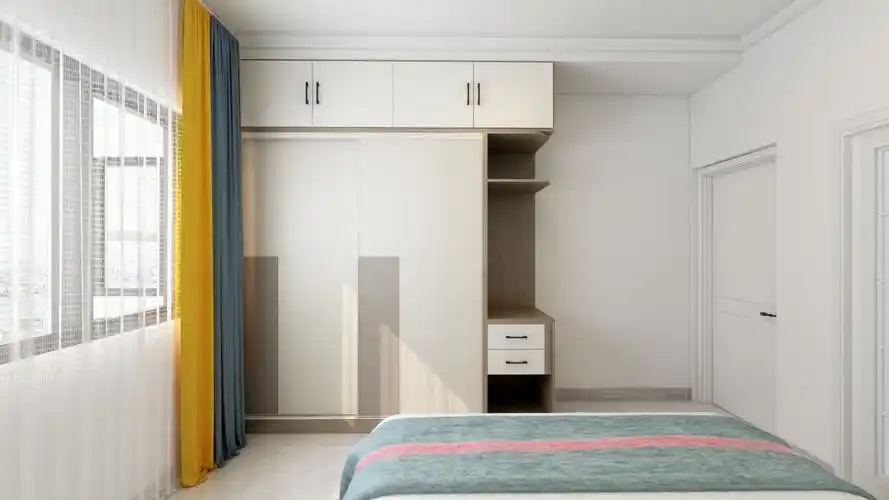 床尾做了衣柜也一样的可以满足需求