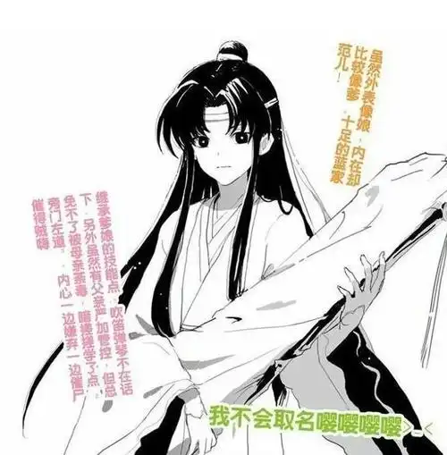 魔道祖师当魏无羡生了孩子画风是这样的忘机如何招架