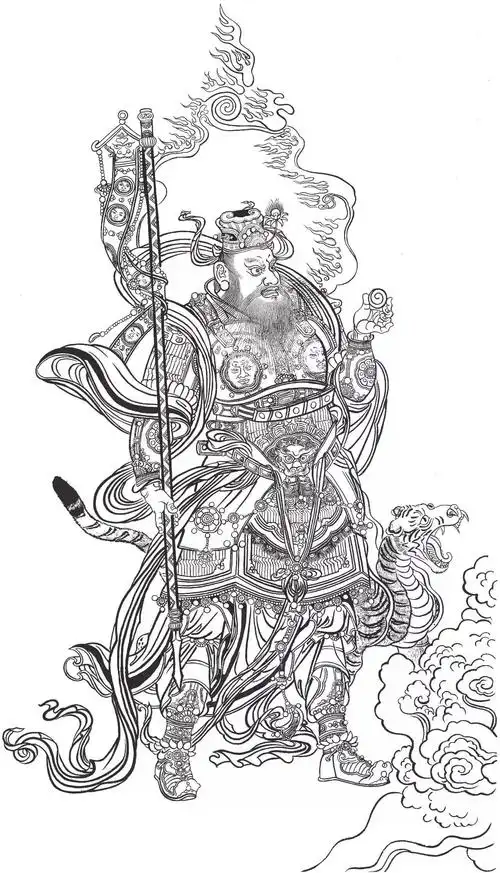 新书上架线描临本高配精妙绝伦永乐宫壁画