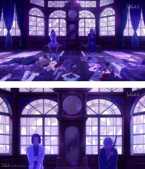 文豪野犬第三季 用背景不同色调表现人物的对立和合作