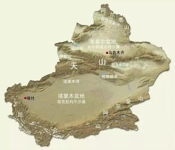 天山在地图上的位置,天山在哪里地图(详解天山南北——西域与大中亚