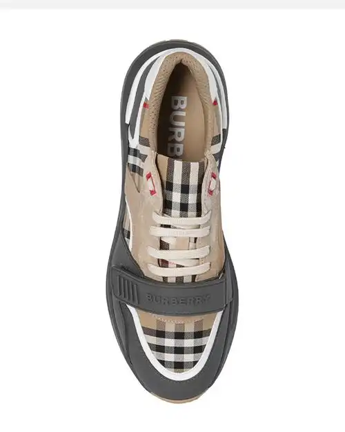 burberry 巴宝莉 男士格纹棉质休闲运动鞋 格子 8056919 a1345