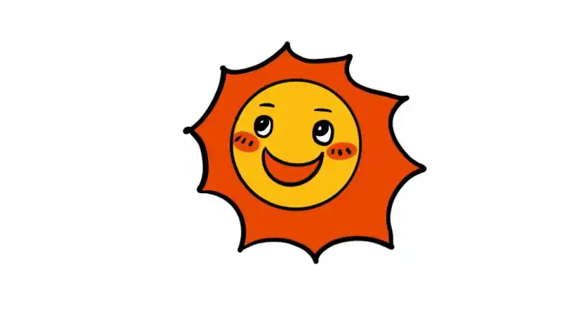 调皮的太阳简笔画 调皮的太阳简笔画怎么画