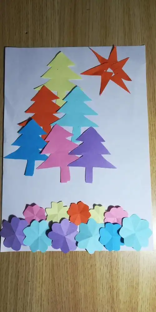 焦作市山阳区焦东路小学二年级美术《重重叠叠》作业展