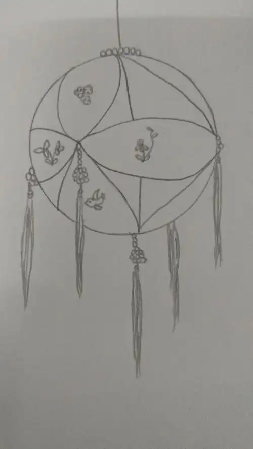 我画你猜手绘水一下绣球