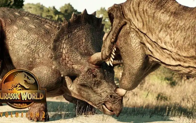 霸王龙 vs 三角龙 04 侏罗纪世界:进化 2 - 索纳岛的故事 [4k]