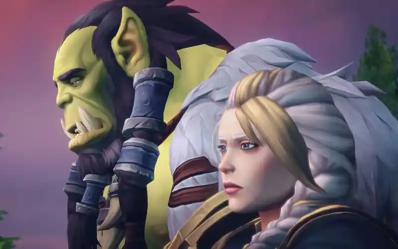 2:"crossroads"原版英配官方过场动画 - 吉安娜&萨尔温情谈话 - 放下