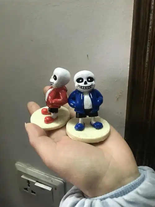 小米mi生态米家同款传说之下生日sans玩偶模型儿童玩具立体实木sans