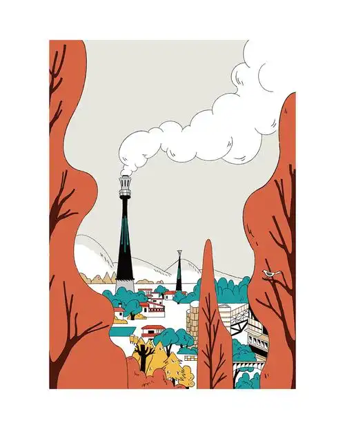 风景填色装饰画系列