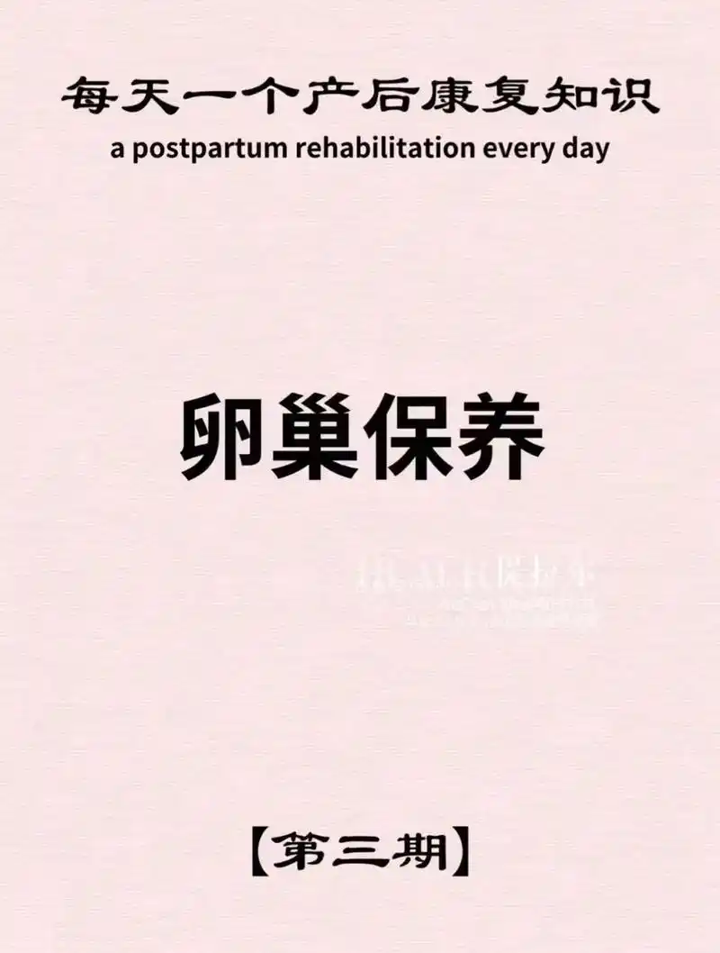 【提拉尔女性健康管理·产后恢复第三期】产后保养|学会保养卵巢 - 抖