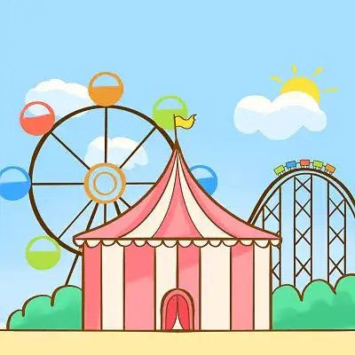 六一儿童节游乐园原创素材