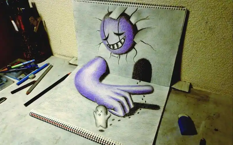 三维立体创意插画桌面壁纸