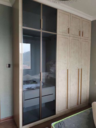 环保高光云石板衣柜门定制超晶pet烤漆门板轻奢烤瓷橱柜全屋定做