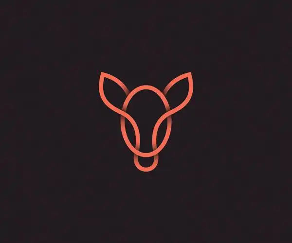 22款线描风格动物标志设计 飞特网 标志设计