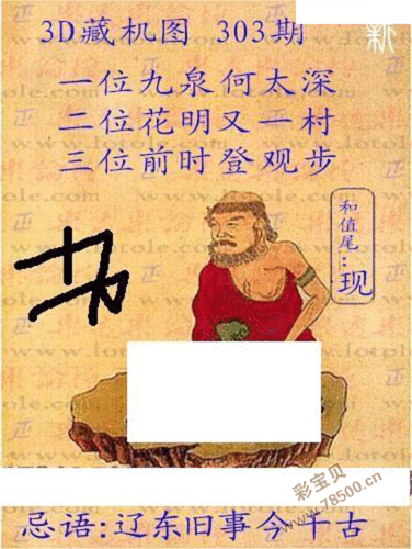 2020年3d303期正版藏机图 新版藏机图_3d字谜_彩宝贝